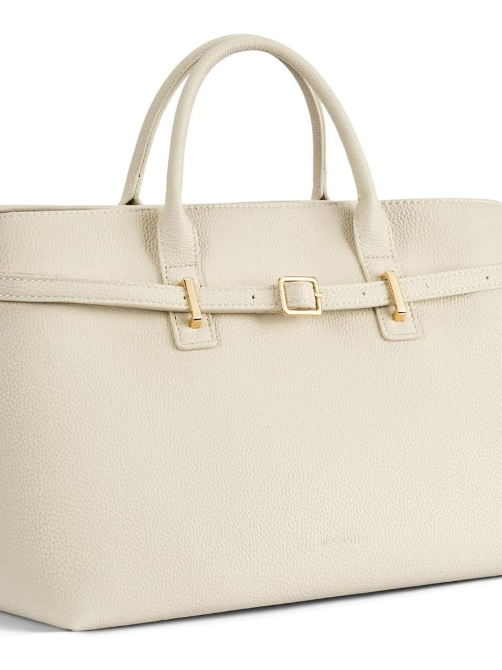 Vegan Leather Purse for Women Top Handle Purses with Gold Buckle Belt Satchel To